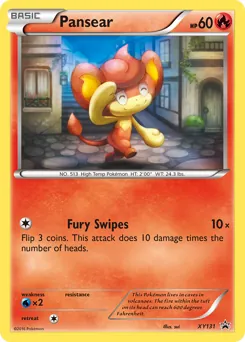 XY Black Star Promos Pansear Pokémon card